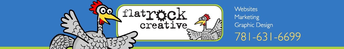 Flat Rock Creative website and graphic design
